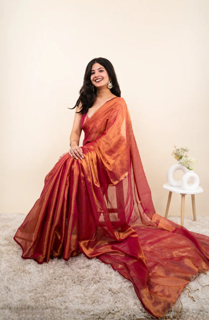 Bela Cotton Tissue Saree