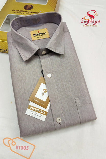 Royal Tissue Shirt & Dhoti Set – Wine