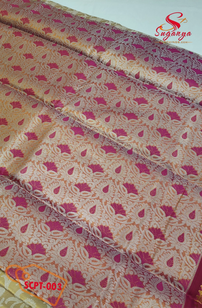 Poompavai – Tissue Bridal Saree Gezal