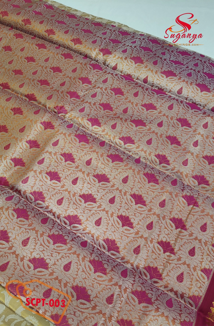 Poompavai – Tissue Bridal Saree Gezal