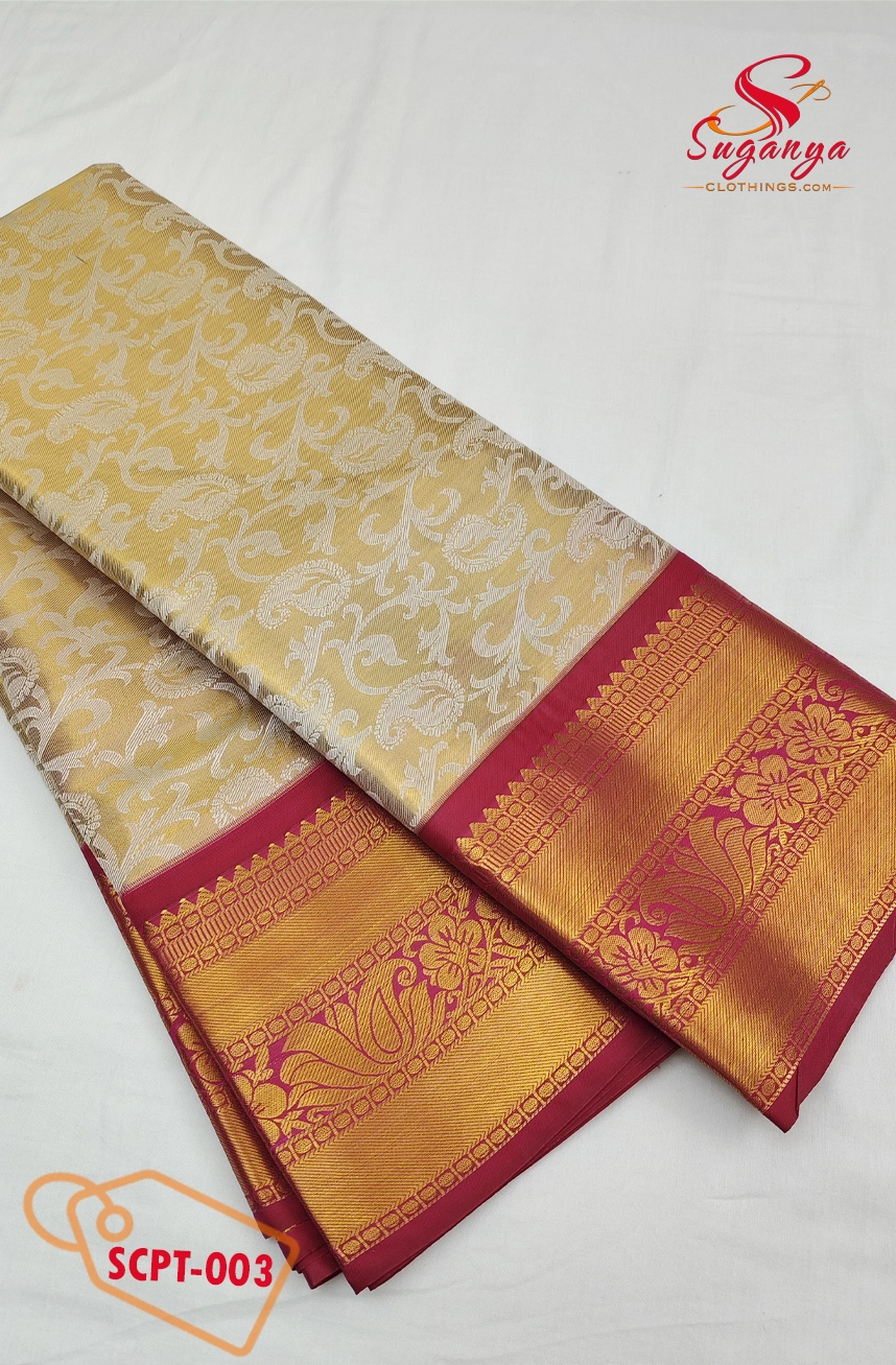 Poompavai – Tissue Bridal Saree Gezal
