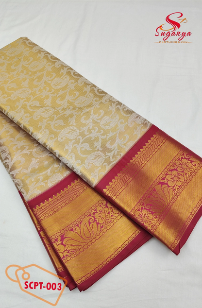 Poompavai – Tissue Bridal Saree Gezal