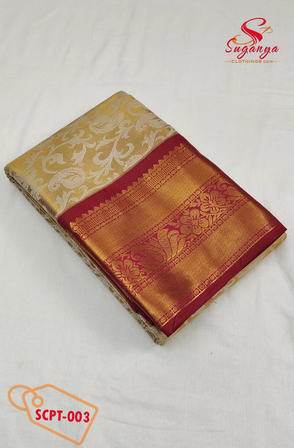 Poompavai – Tissue Bridal Saree Gezal
